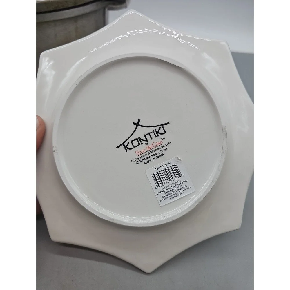Vtg KonTiki Dessert Plates 7.5